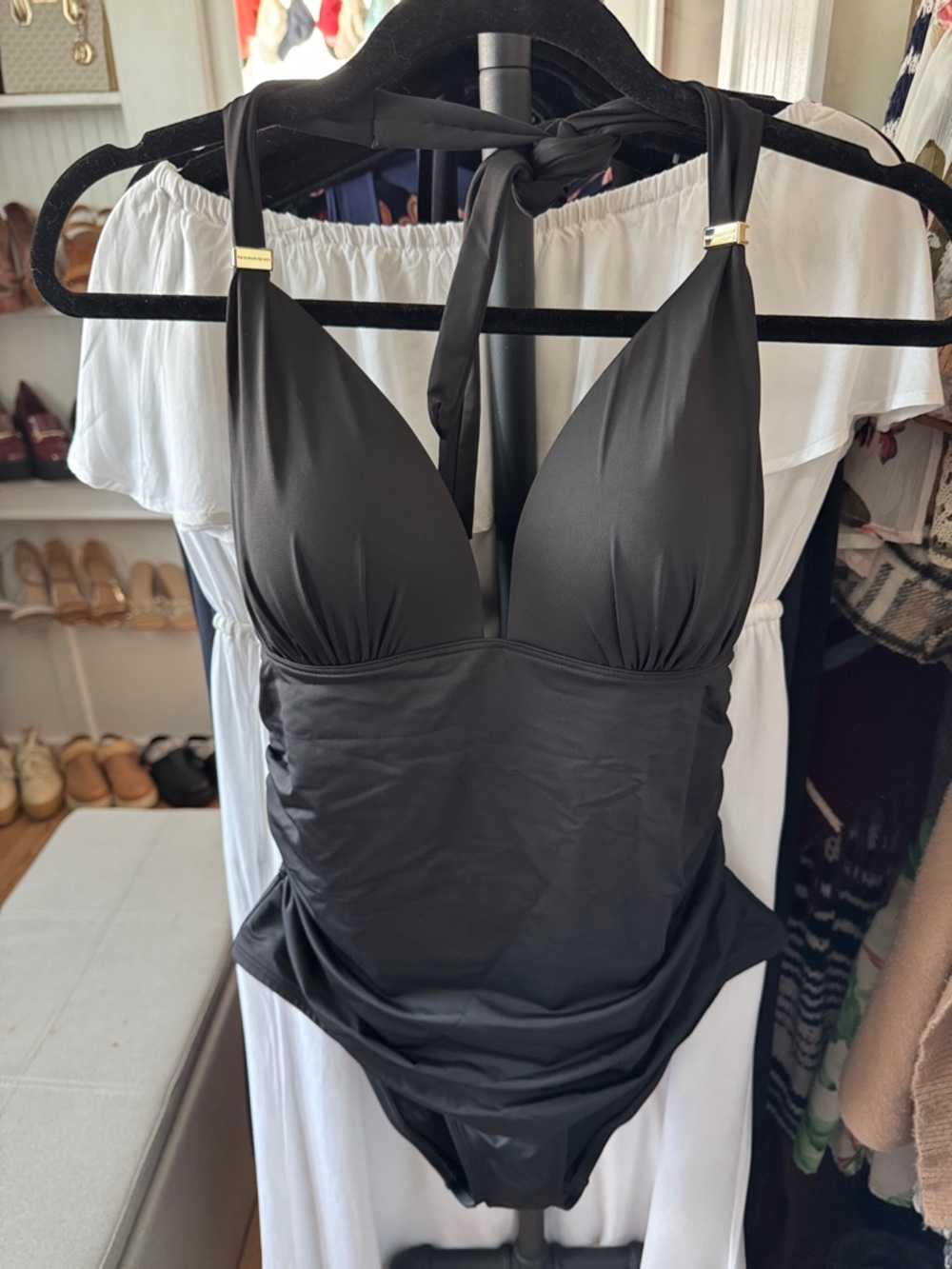 NWT Victoria's Secret Marita Forever Black One-Piece Swimsuit SzL - Picture 5 of 11